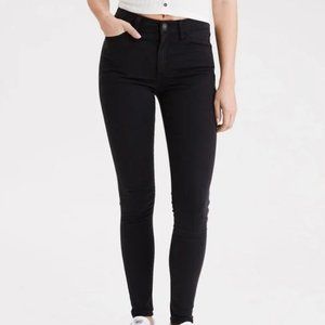 American Eagle High-Waisted Next Level Stretch Jegging | Black | US 8 Short